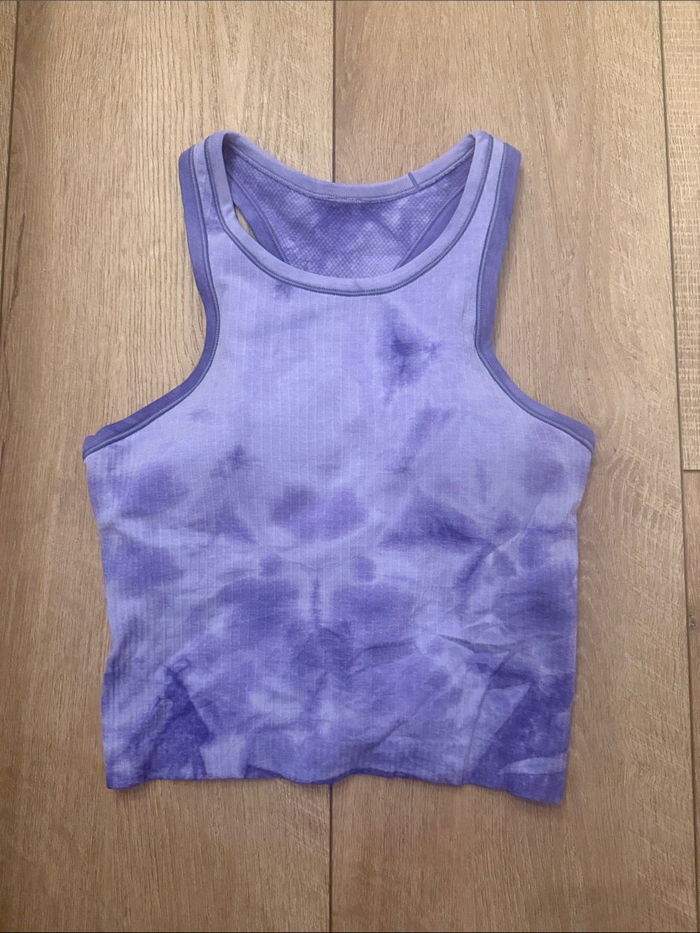 lululemon Lavender Tie-Dye Ribbed Tank Top